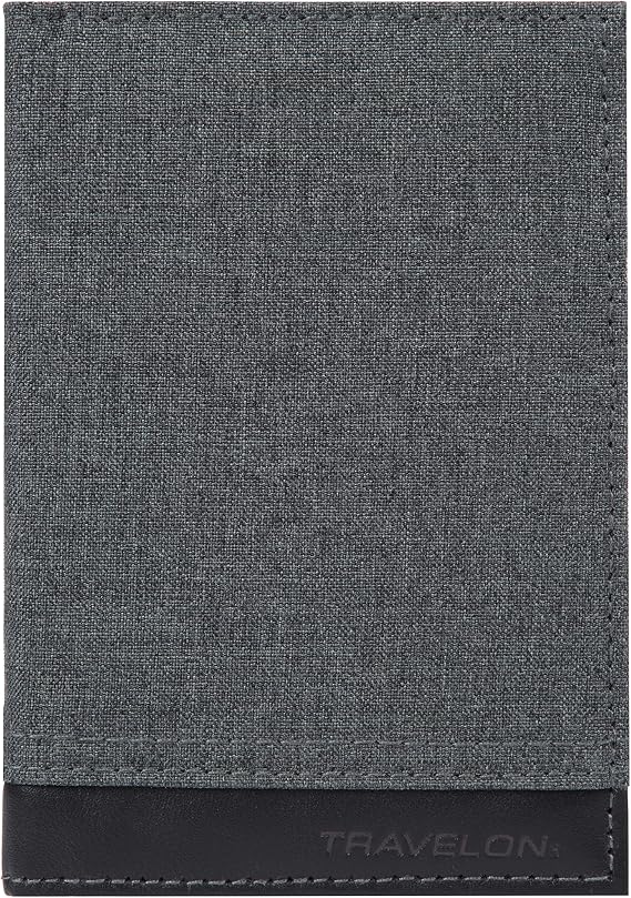 Travelon Rfid Blocking Passport Case Travel Wallet, Gray