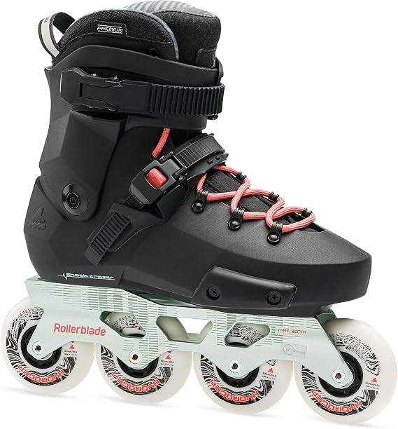 Rollerblade Twister XT Women's Adult Fitness Inline Skate, Black/Mint, Urban Performance Inline Skates
