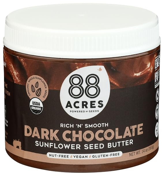 88 Acres Organic Sunflower Seed Butter Chocolate, 14 OZ