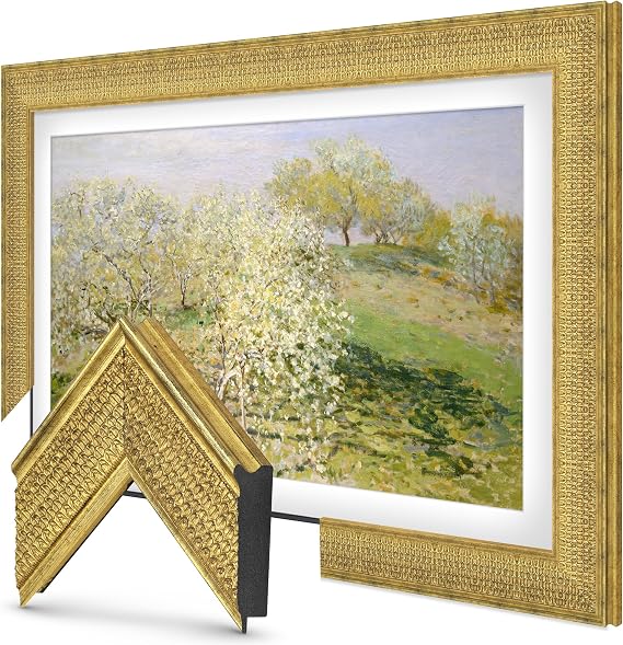Gatsby Gold 65" Premiere Deco TV Frame - Compatible ONLY with Samsung The Frame TV and Pro TVs (Fits 2021-2026, LS03A, LS03B,LS03C,LS03D,LS03FA,LS03FW)