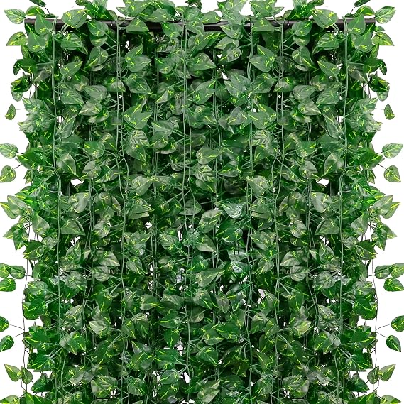270 Feet 36 Pack Fake Greenery Hanging Garland, Artificial Ivy Leaf Plants, Vine Leaves, Flowers Foliage for Bedroom Garden Wall Decor