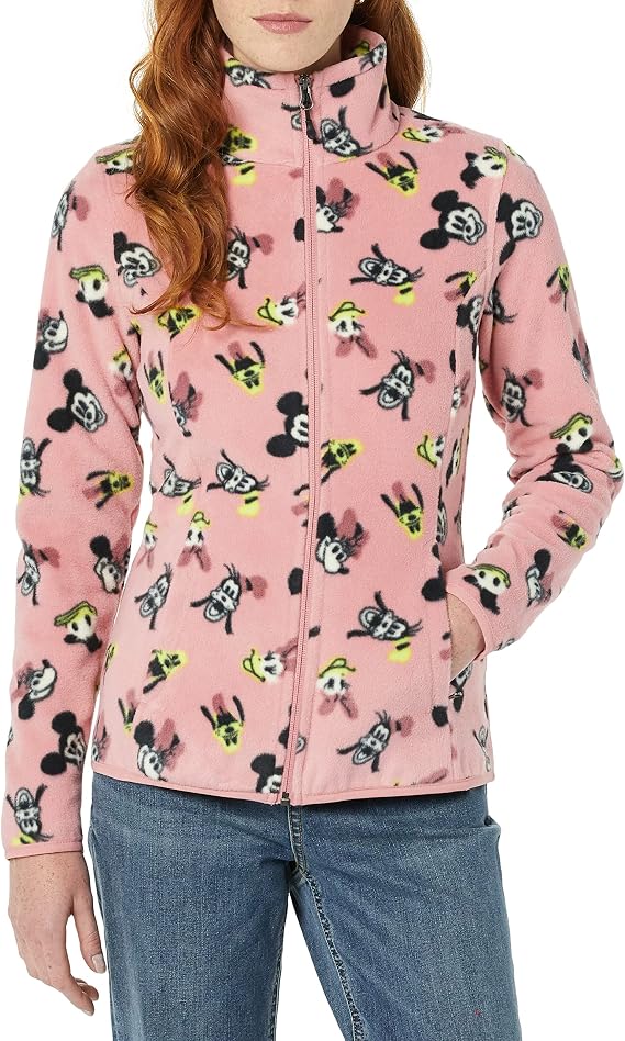 Amazon Essentials Women's Polar Fleece Full-Zip Mock Jackets