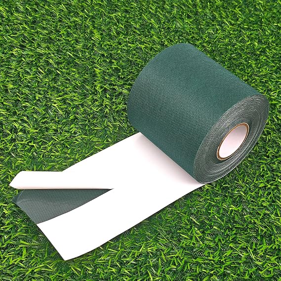 Single-Sided 4Inch x 33Ft Artificial Grass Self-Adhesive Turf Seam Tape for Lawn,Carpet Jointing