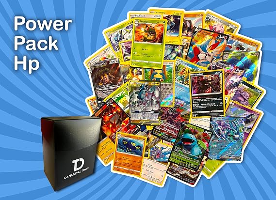 Power Pack: HP Pokemon Compatible TCG Random Assortment Bundle ||  Ultra Rare  15 100 HP Random Cards  Dan123yal Deck Box