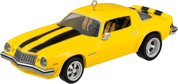 Hallmark Keepsake Christmas Ornament, The Car's the Star Transformers 1976 Chevrolet Camaro Bumblebee, Metal, Movie Gifts